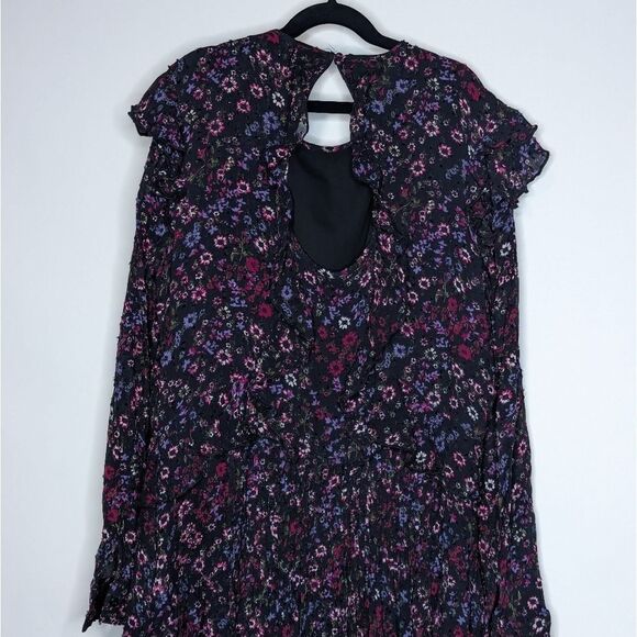 REISS Carey Floral Printed Ruffle Mini Dress - Picture 10 of 13